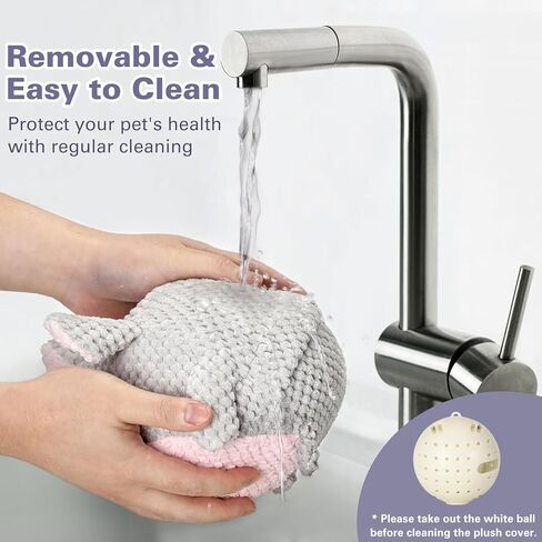 ciyvolyeen ألعاب الكلب التفاعلية للملل النشطة تتحرك الماوس أفخم لعبة الكلب كذاب لعبة الكلب القابلة لإعادة الشحن التلقائي المتداول الكرة مضغ لعبة لجرو الكلب سلالات صغيرة متوسطة كبيرة in Kuwait