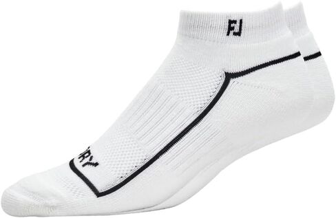 FootJoy Women's 2023 ProDry Sportlet 2-Pack, White, Fits Shoe Size 6-9 in Saudi Arabia