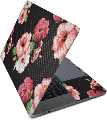 MightySkins Carbon Fiber Skin for Apple MacBook Pro 16" (2020) - Blue Petals | Protective, Durable Textured Carbon Fiber Finish | Easy to Apply, Remove, and Change Styles | Made in The USA in Saudi Arabia