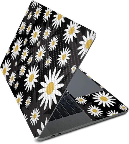 MightySkins Carbon Fiber Skin for Apple MacBook Pro 16" (2020) - Blue Petals | Protective, Durable Textured Carbon Fiber Finish | Easy to Apply, Remove, and Change Styles | Made in The USA in Saudi Arabia