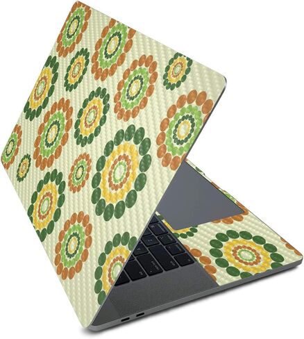 MightySkins Carbon Fiber Skin for Apple MacBook Pro 16" (2020) - Blue Petals | Protective, Durable Textured Carbon Fiber Finish | Easy to Apply, Remove, and Change Styles | Made in The USA in Saudi Arabia