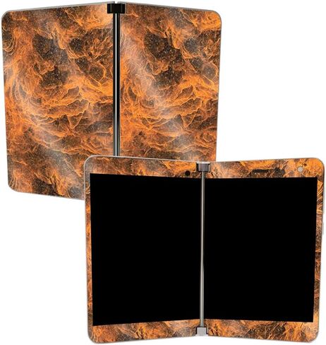 MIGHTY SKINS MightySkins Glossy Glitter Skin for Microsoft Surface Duo - Burning Up | Protective, Durable High-Gloss Glitter Finish | Easy to Apply, Remove, and Change Styles | Made in The USA in Saudi Arabia