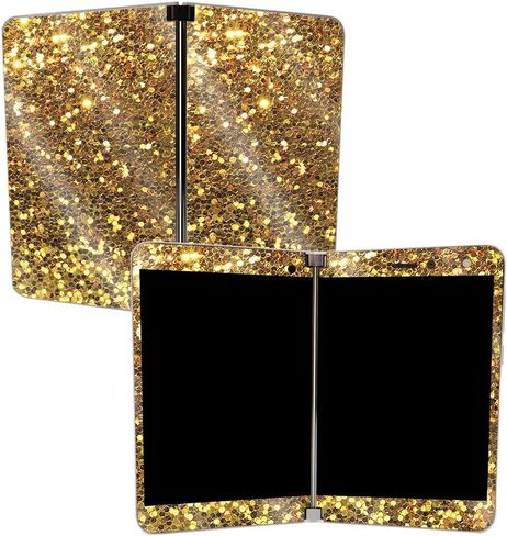MIGHTY SKINS MightySkins Glossy Glitter Skin for Microsoft Surface Duo - Burning Up | Protective, Durable High-Gloss Glitter Finish | Easy to Apply, Remove, and Change Styles | Made in The USA in Saudi Arabia