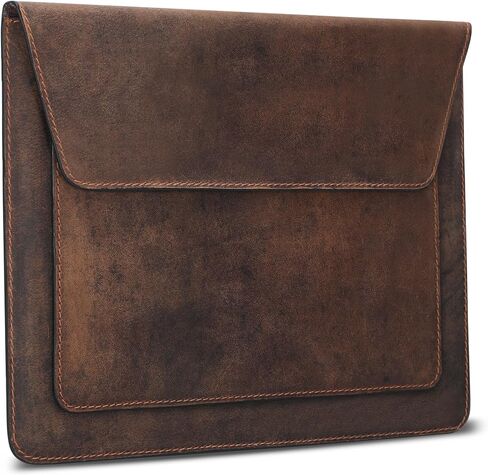 Leather ipad Sleeve Compatible with iPad 12 Pro 3/4/5/6 Gen Remarkable 2 case ipad 11 case Leather Tablet Sleeve for Men and Women - Brown in Saudi Arabia