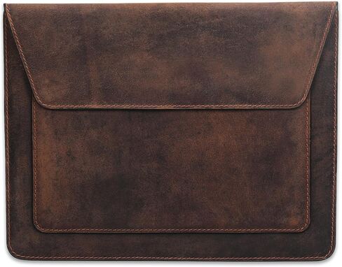 Leather ipad Sleeve Compatible with iPad 12 Pro 3/4/5/6 Gen Remarkable 2 case ipad 11 case Leather Tablet Sleeve for Men and Women - Brown in Saudi Arabia