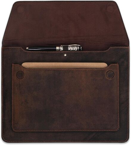 Leather ipad Sleeve Compatible with iPad 12 Pro 3/4/5/6 Gen Remarkable 2 case ipad 11 case Leather Tablet Sleeve for Men and Women - Brown in Saudi Arabia