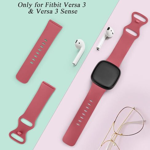 فرق Vancle لـ Fitbit Versa 4 / Versa 3 Bands، Fitbit Sense 2 / Sense Bands النساء والرجال [6 عبوات]، حزام بديل رياضي ناعم كلاسيكي لساعة Fitbit Sense 2 / Versa 4 الذكية in Saudi Arabia