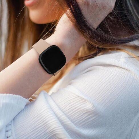 فرق Vancle لـ Fitbit Versa 4 / Versa 3 Bands، Fitbit Sense 2 / Sense Bands النساء والرجال [6 عبوات]، حزام بديل رياضي ناعم كلاسيكي لساعة Fitbit Sense 2 / Versa 4 الذكية in Saudi Arabia