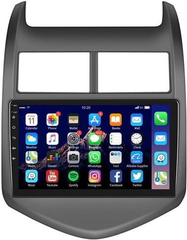 ستيريو سيارة 4+64G Android 13 لسيارة شيفروليه أفيو 2011-2013 مع Android Auto، راديو سيارة بشاشة تعمل باللمس 9 بوصة مع رابط مرآة بلوتوث FM/RDS راديو WiFi GPS SWC مزدوج USB+AHD كاميرا احتياطية in Saudi Arabia