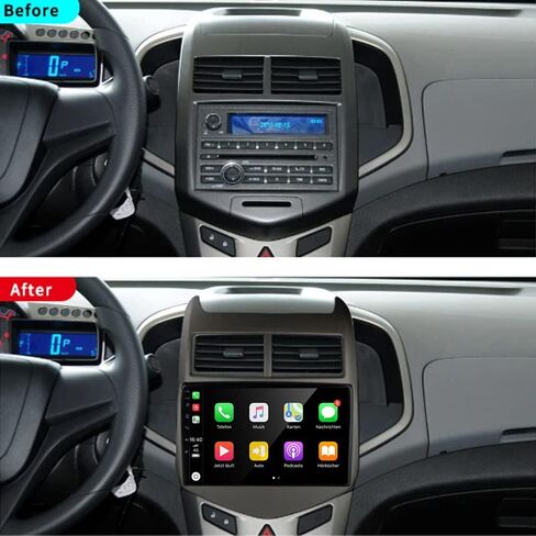 ستيريو سيارة 4+64G Android 13 لسيارة شيفروليه أفيو 2011-2013 مع Android Auto، راديو سيارة بشاشة تعمل باللمس 9 بوصة مع رابط مرآة بلوتوث FM/RDS راديو WiFi GPS SWC مزدوج USB+AHD كاميرا احتياطية in Saudi Arabia