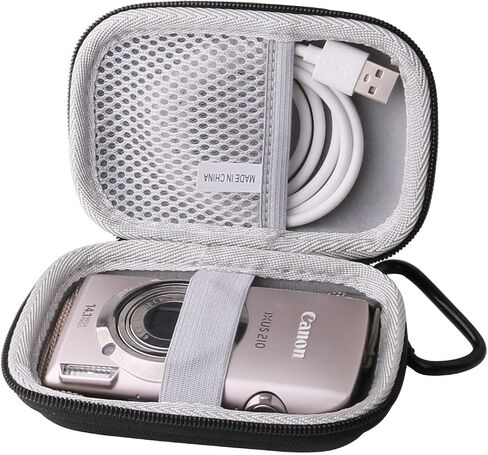 Hard EVA Carrying Case Compatible with Canon PowerShot ELPH 360 Digital Camera/IXY650/IXY 180 /Sony Cyber-Shot DSC-W830/WX350/WX500 Digital Camera storage case (black) in Kuwait