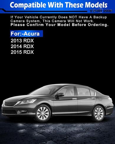 Upgraded RDX Rear View Backup Camera Parking Assist Camera Fit for:-Acura RDX 2013 2014 2015 13 14 15,Replace# 2013-2015, 39530-TX4-A01, 39530TX4A01 (1PC) in Saudi Arabia