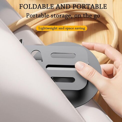 YXE Metal 360° Rotatable Dual Folding Cell Phone Stand for Desk,2PCS Cell Phone Stand,Compatible with iPad Pro/Air/Mini, Galaxy Tab, Phones, Kindle, E-Reader and More Black(Grey&Grey) in Saudi Arabia