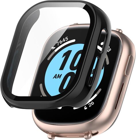 حافظة متوافقة مع Honor Watch 4 وغطاء واقٍ للكمبيوتر الشخصي مع طبقة من الزجاج المقسى لساعة Honor Watch 4 الذكية وملحقات واقيات الشاشة (6 ألوان) in Saudi Arabia