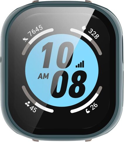 حافظة متوافقة مع Honor Watch 4 وغطاء واقٍ للكمبيوتر الشخصي مع طبقة من الزجاج المقسى لساعة Honor Watch 4 الذكية وملحقات واقيات الشاشة (6 ألوان) in Saudi Arabia