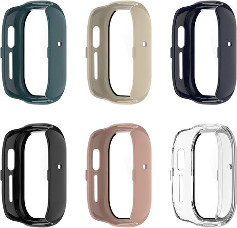 حافظة متوافقة مع Honor Watch 4 وغطاء واقٍ للكمبيوتر الشخصي مع طبقة من الزجاج المقسى لساعة Honor Watch 4 الذكية وملحقات واقيات الشاشة (6 ألوان) in Saudi Arabia