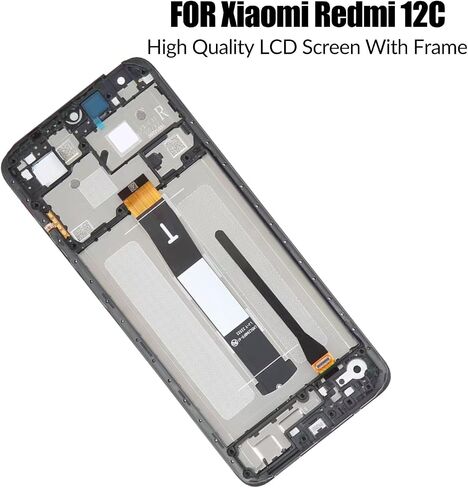 استبدال لشاشة Xiaomi Redmi 12C LCD مع إطار لـ Redmi 22120RN86G 22120RN86I 22126RN91Y 2212ARNC4L LCD تعمل باللمس لوحة محول الأرقام الجمعية مع طقم إصلاح in Saudi Arabia