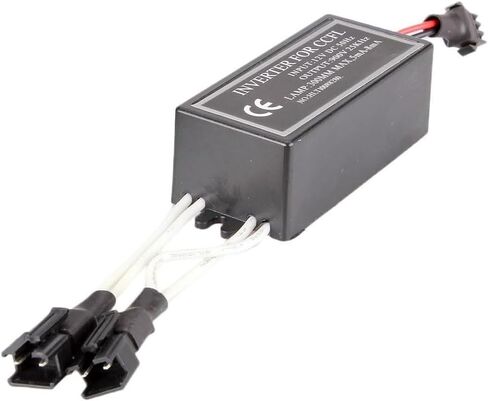 2 قطعة عاكس ccfl لـ B-M-A E36/E46 حلقة عيون الملاك، سائق ccfl، استبدال الصابورة الأنثوية عالية الطاقة 12 فولت، قابس أنثى 1 لمصباحين، حتى 300 مم in Saudi Arabia