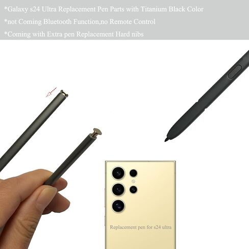 (Without Bluetooth) s24 Ultra 5g Stylus Pen Replacement Touch s Pen Parts for Samsung Galaxy s24 Ultra SM-S928 (5G) 6.8'' -Yellow Gold in Kuwait