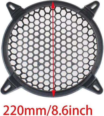 FDXGYH 2 Pcs 12.0 Inch Speaker Grill Subwoofer Grill Waffle Grill Guard Protector Cover with Mounting Screws for Home Audio (Silver) in Saudi Arabia
