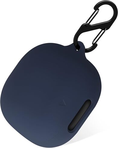 حافظة سيليكون من Geiomoo لجهاز Anker Soundcore Liberty 4 Pro، غطاء حماية مزود بحلقة تسلق (أسود) in Kuwait