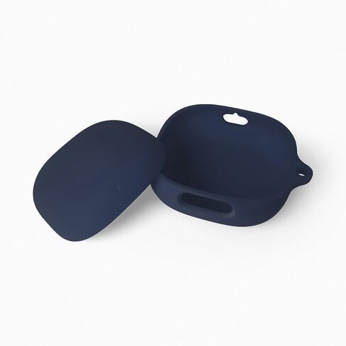 حافظة سيليكون من Geiomoo لجهاز Anker Soundcore Liberty 4 Pro، غطاء حماية مزود بحلقة تسلق (أسود) in Kuwait