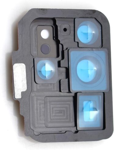 White Rear Camera's Frame Replacement for Samsung Galaxy S20 Ultra with Camera's Glass Cover Pre-Install Adhesive and Installation Tool Kit in Saudi Arabia