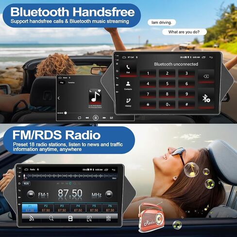 2G+64G Car Radio for Honda Acura MDX 2007-2013 with Wireless CarPlay Android Auto 9" Touch Screen Car Stereo with HD Backup Camera/Android 13 Radio/GPS Navigation/Bluetooth/FM/RDS in Saudi Arabia