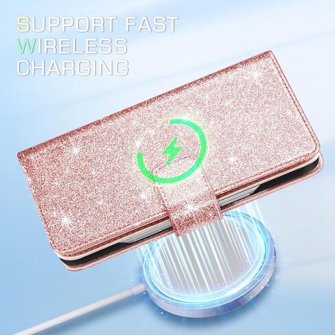 Fingic for iPhone 16 Plus Case,for iPhone 16 Plus Wallet Case for Women Girl[with 9 Card Holder]Marble Rose Gold PU Leather Detachable Wrist Strap Slim Shockproof Flip Case for iPhone 16 Plus,6.7"2024 in Saudi Arabia
