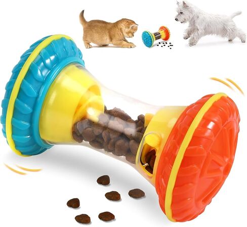 Treat Dispensing Dog Toys Smart Interactive Chew Toy for Small Dogs - Treat Dispensing Pet Puzzle Food Toy, Snack Ball for Engaging Play and Cognitive Development in Kuwait