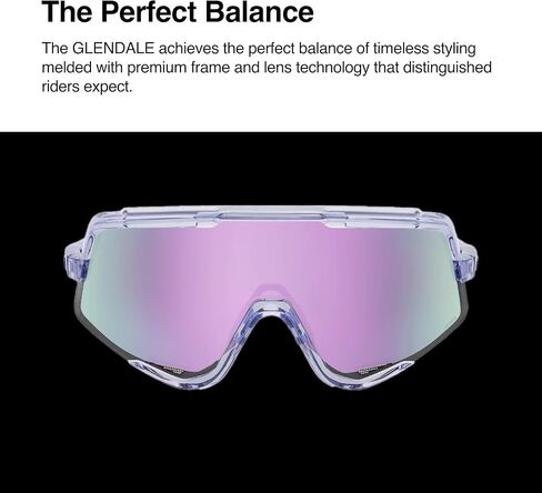 100% Glendale Sport Performance Cycling Sunglasses (SOFT TACT OXYFIRE WHITE - Persimmon Lens) in Saudi Arabia