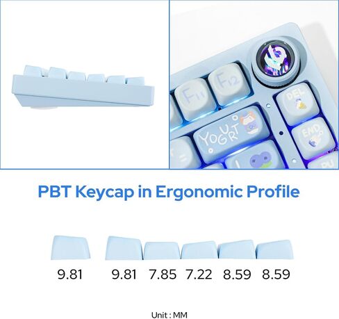 EPOMAKER x LEOBOG Hi75 لوحة مفاتيح ميكانيكية سلكية من سبائك الألومنيوم، لوحة مفاتيح ألعاب مثبتة على حشية قابلة للبرمجة مع مقبض تبديل الوضع، قابلة للتبديل السريع، NKRO، RGB (أبيض أرجواني، مفتاح ريبر) in Saudi Arabia