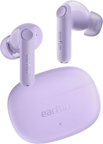 EarFun Air Life Wireless Earbuds, 12mm Driver with Deep Bass, Bluetooth 5.4 In-Ear Earbuds, 4 Mics AI ENC Call, 35H Playtime, 30 Preset EQs Via App, Comfortable Fit, Wireless Charging, IPX5 Waterproof in Kuwait