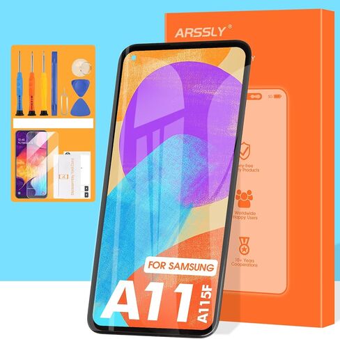 استبدال الشاشة لشاشة Samsung Galaxy A11 LCD لهاتف Samsung A11 SM-A115A A115W S115DL A115U مجموعة شاشة تعمل باللمس مع أدوات مجانية (أسود مع إطار) in Saudi Arabia