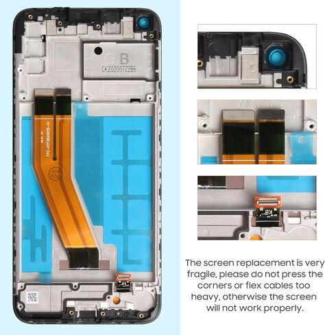 استبدال الشاشة لشاشة Samsung Galaxy A11 LCD لهاتف Samsung A11 SM-A115A A115W S115DL A115U مجموعة شاشة تعمل باللمس مع أدوات مجانية (أسود مع إطار) in Saudi Arabia