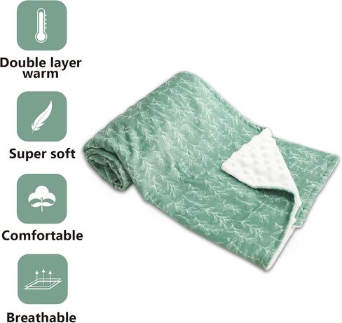 Baby Girls Blanket, Ultra Soft Mink Baby Blankets for Newborn with Double Layer, Dotted Backing, Multicolor Printed Receiving Crib Blanket, 30 x 40 Inches (Stylish Floral) in Saudi Arabia
