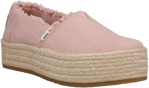 TOMS Womens Valencia Denim Plaform Espadrille Flats Casual - Blue - Size 9 B in Saudi Arabia
