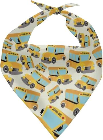 Jeiento مضحك الكلب عصابات الكلب وشاح قابل للغسل منديل المرايل باندانا اكسسوارات للكلاب متوسطة وكبيرة الحجم الحيوانات الأليفة ، الكرتون الآيس كريم طباعة in Kuwait