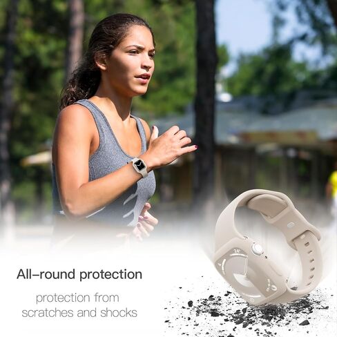 2-in-1 Sport Band Compatible with Apple Watch Band and Case for 38mm 40mm 41mm 42mm 44mm 45mm 46mm 49mm Women Men Soft Silicone Wristband for Ultra 2/Ultra iWatch Series 10 9 8 7 6 SE 5 4 3 2 1 in Kuwait