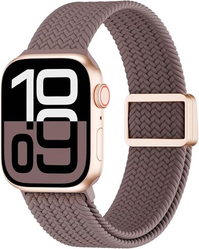 حلقة منفردة مضفرة مغناطيسية متوافقة مع سوار ساعة Apple 42 مم 41 مم 40 مم 38 مم 46 مم 45 مم 44 مم 49 مم، حزام مطاطي رياضي من النايلون القابل للتمدد لسلسلة iWatch Bands 10 9 8 7 6 5 4 3 2 1 SE Ultra Women Men in Saudi Arabia