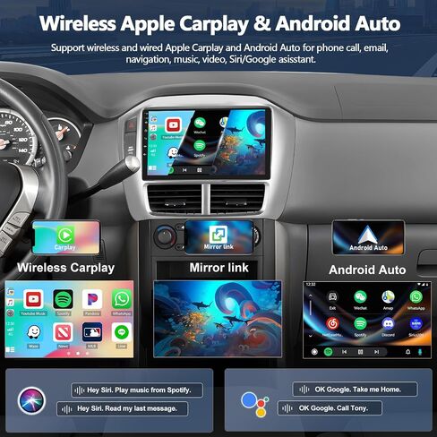1G+32G Android 13 ستيريو سيارة لهوندا بايلوت 2006-2008 مع Carplay لاسلكي Android Auto 9 بوصة شاشة لمس راديو السيارة مع نظام تحديد المواقع والملاحة HiFi WiFi Bluetooth FM/RDS وحدة رأس راديو مع كاميرا احتياطية in Saudi Arabia