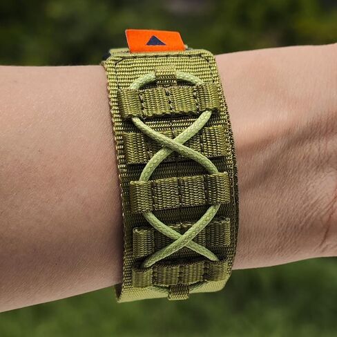 Abanen Military Tactical No-Buckle Designed Ultra Light Nylon Loop Sport Watch Bands for Garmin Fenix 8 47mm/ Fenix E 47mm/ epix Pro 47mm / Insintct 2 / Fenix 7 / Fenix 6 / Forerunner 965 / Quatix 7 in Kuwait