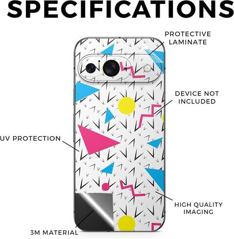 Glossy Glitter Laptop Skin Compatible with Pixel 9 - Whimsical - Premium 3M Vinyl Protective Wrap Decal Cover - Easy to Apply | Crafted in The USA by MightySkins in Saudi Arabia