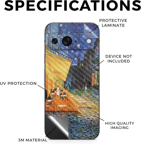 Glossy Glitter Laptop Skin Compatible with Pixel 9 - Whimsical - Premium 3M Vinyl Protective Wrap Decal Cover - Easy to Apply | Crafted in The USA by MightySkins in Saudi Arabia