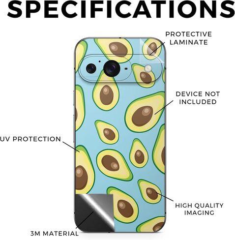 Glossy Glitter Laptop Skin Compatible with Pixel 9 - Whimsical - Premium 3M Vinyl Protective Wrap Decal Cover - Easy to Apply | Crafted in The USA by MightySkins in Saudi Arabia