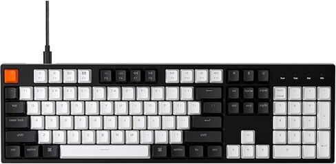 Keychron C2 104 Keys Full Size Wired Mechanical Keyboard for Mac Windows, RGB LED Backlit Double-Shot ABS Keycaps Gateron G Pro Brown Switch USB-C Gaming Keyboard for Gamer/Typists/Office/Home in Saudi Arabia