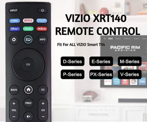 Universal Remote Control OEM XRT140 for VIZIO All LED LCD HD 4K UHD HDR Smart TVs (VIZIO XRT140 w/Disney/Crackle/Tubi) in Kuwait