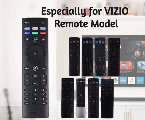 Universal Remote Control OEM XRT140 for VIZIO All LED LCD HD 4K UHD HDR Smart TVs (VIZIO XRT140 w/Disney/Crackle/Tubi) in Kuwait