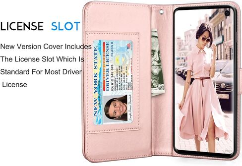 حافظة Tekcoo لهاتف Galaxy S10، حافظة محفظة Samsung S10 / حافظة جلدية PU S10، حامل فتحات بطاقة الائتمان النقدية الفاخرة، غطاء قلاب قابل للطي [جراب صلب مغناطيسي قابل للفصل] ومسند - أسود in Kuwait