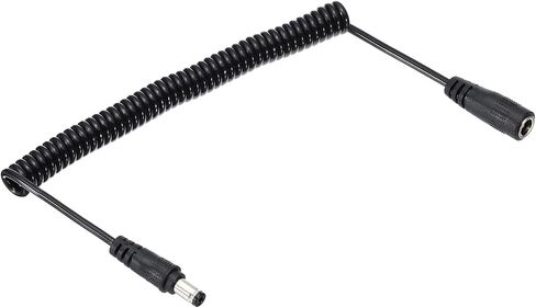 PATIKIL 5Ft 5.5mm x 2.1mm Male to Male DC Power Cable, Wire Adapter Coiled Extension Cable Cord for LED Strip DVR Router Surveillance Camera in Saudi Arabia